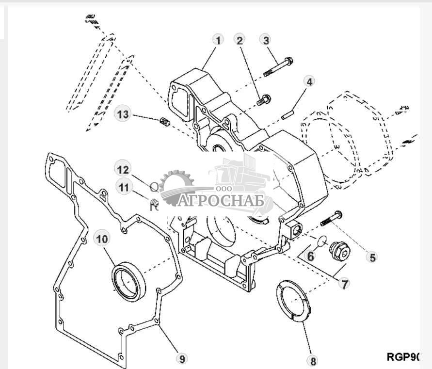 7701 Крышка распределительной шестерни 